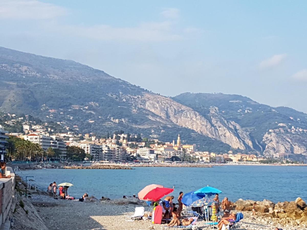 Charmant 2Pcs A 100 M De La Plage Au Calme Menton Buitenkant foto